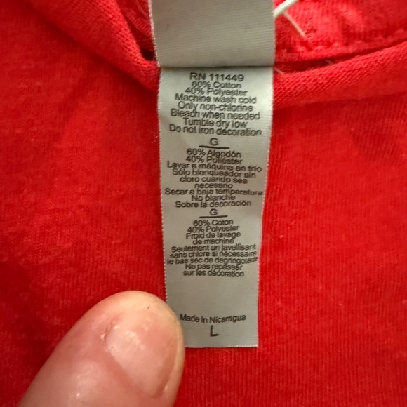 Next Level Space Decal Graphic Tee Red Regular - Picture 6 of 8